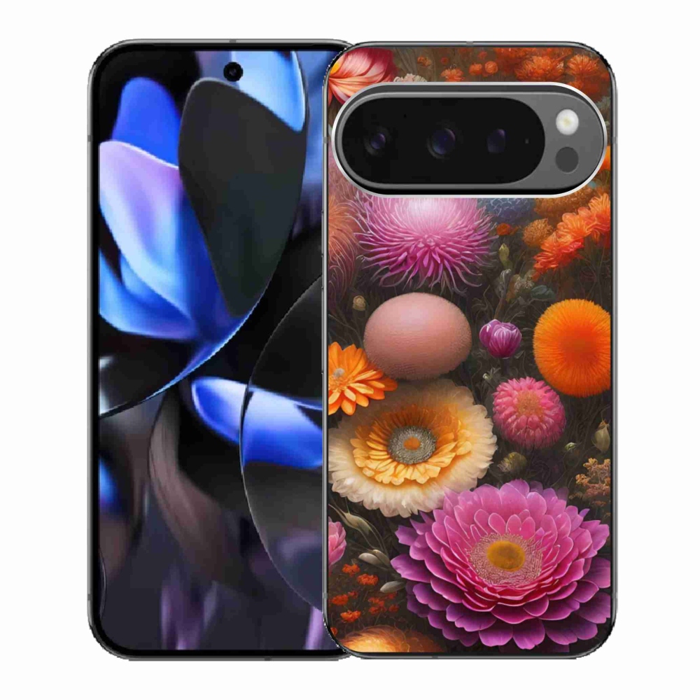 Gelový kryt mmCase na Google Pixel 9 Pro - květinová kompozice