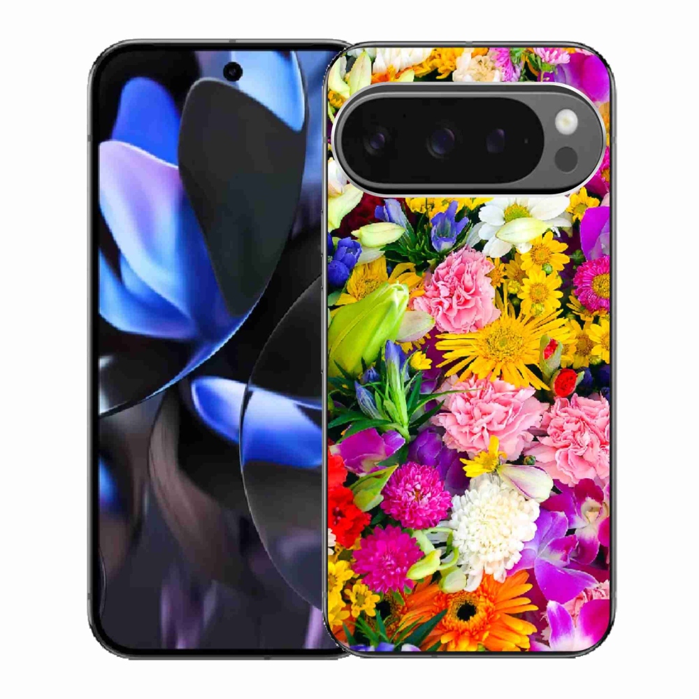 Gelový kryt mmCase na Google Pixel 9 Pro - květiny 12
