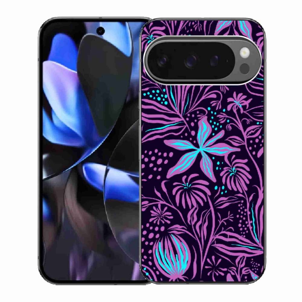 Gelový kryt mmCase na Google Pixel 9 Pro - květiny 2
