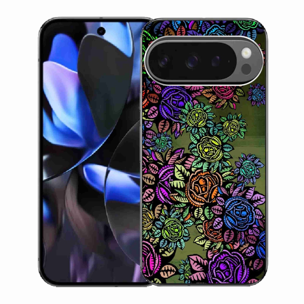 Gelový kryt mmCase na Google Pixel 9 Pro - květiny 6