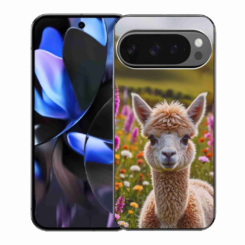 Gelový kryt mmCase na Google Pixel 9 Pro - lama na louce