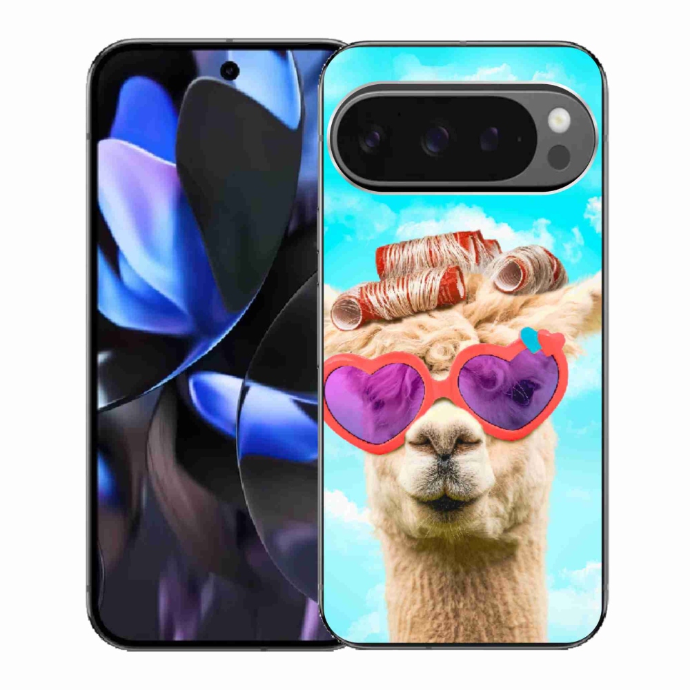 Gelový kryt mmCase na Google Pixel 9 Pro - lama s brýlemi