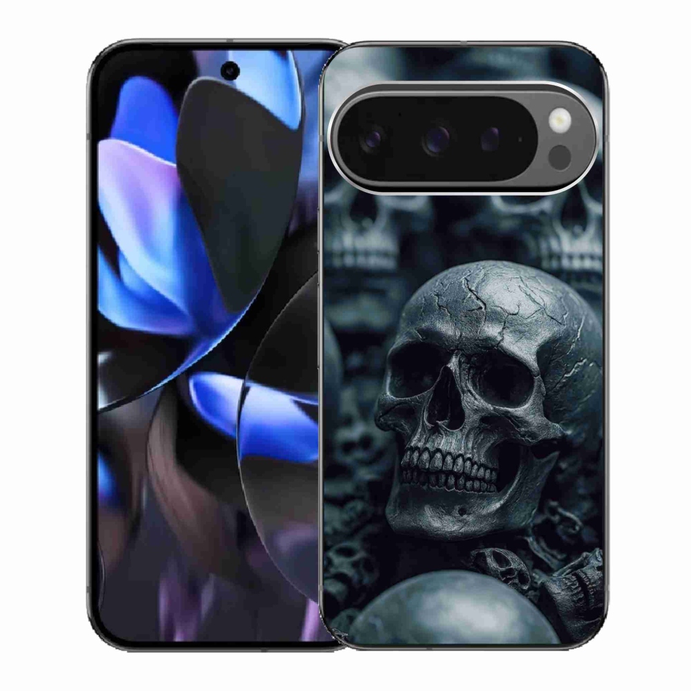 Gelový kryt mmCase na Google Pixel 9 Pro - lebka 2