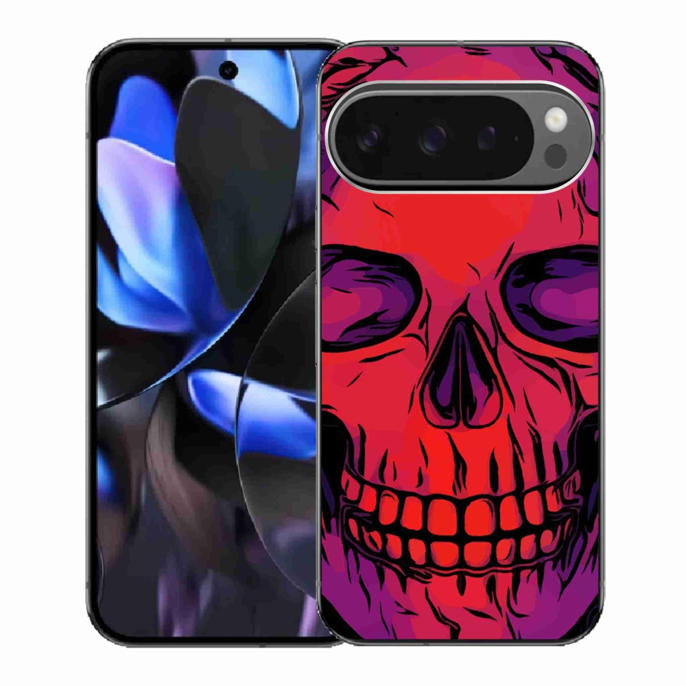 Gelový kryt mmCase na Google Pixel 9 Pro - lebka