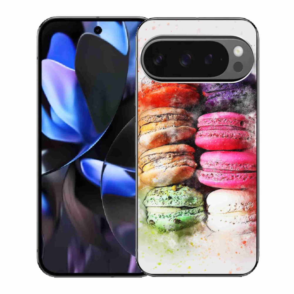 Gelový kryt mmCase na Google Pixel 9 Pro - makrónky