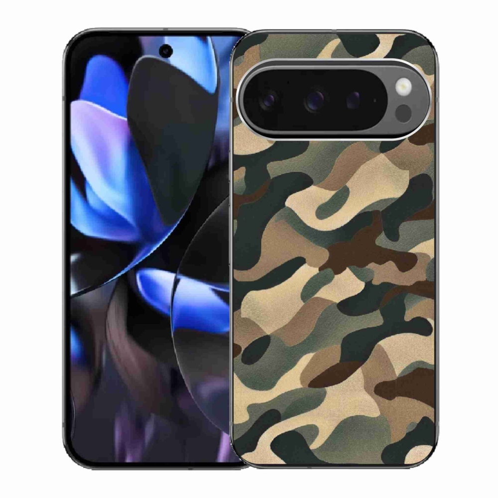 Gelový kryt mmCase na Google Pixel 9 Pro - maskáčový vzor 11