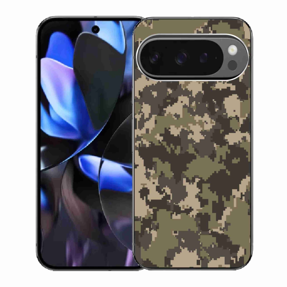 Gelový kryt mmCase na Google Pixel 9 Pro - maskáčový vzor 12
