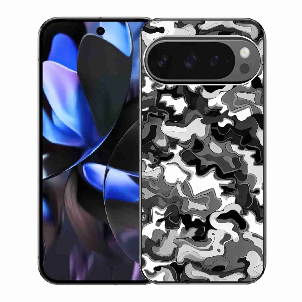Gelový kryt mmCase na Google Pixel 9 Pro - maskáčový vzor 3