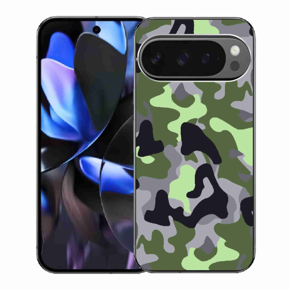 Gelový kryt mmCase na Google Pixel 9 Pro - maskáčový vzor 7