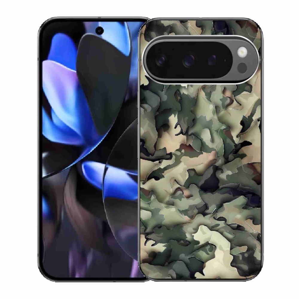 Gelový kryt mmCase na Google Pixel 9 Pro - maskáčový vzor 9