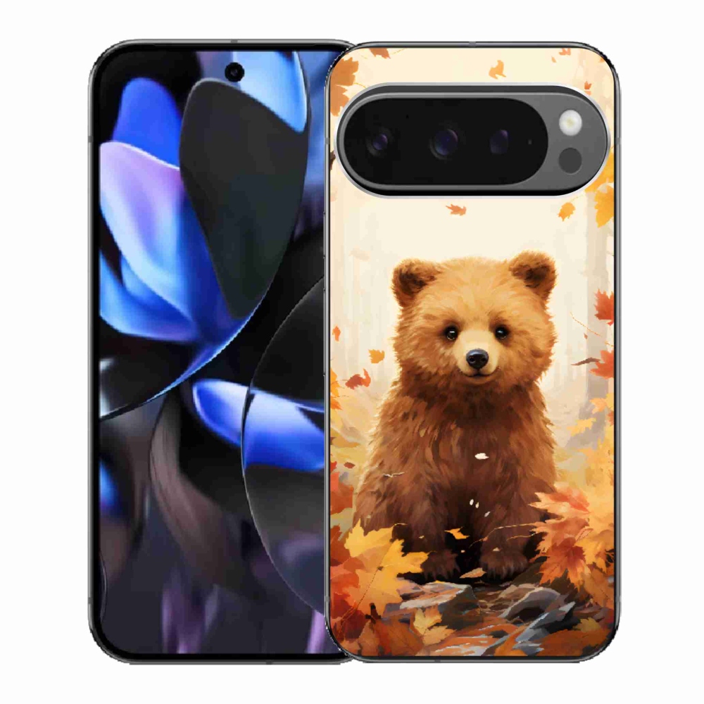 Gelový kryt mmCase na Google Pixel 9 Pro - medvěd v lese