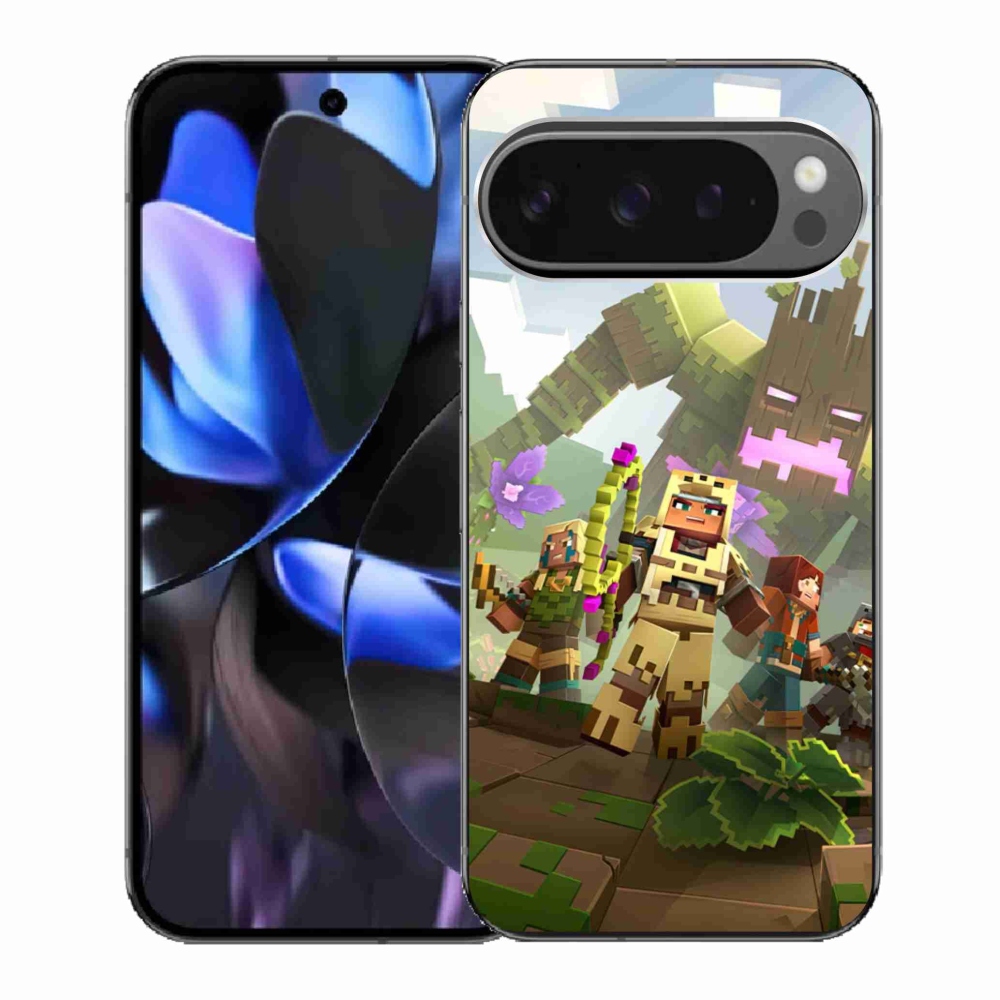 Gelový kryt mmCase na Google Pixel 9 Pro - minecraft 1