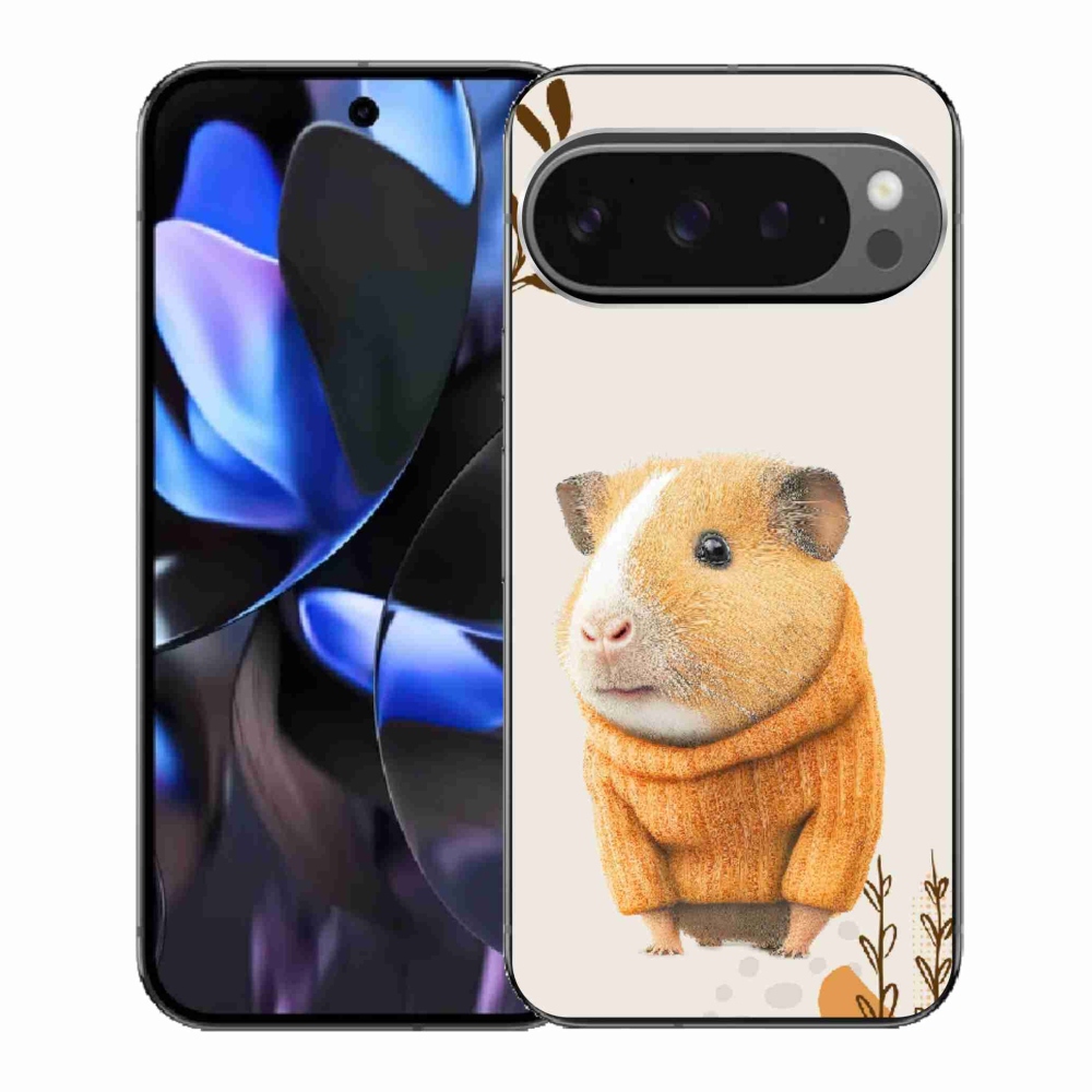 Gelový kryt mmCase na Google Pixel 9 Pro - morče ve svetru