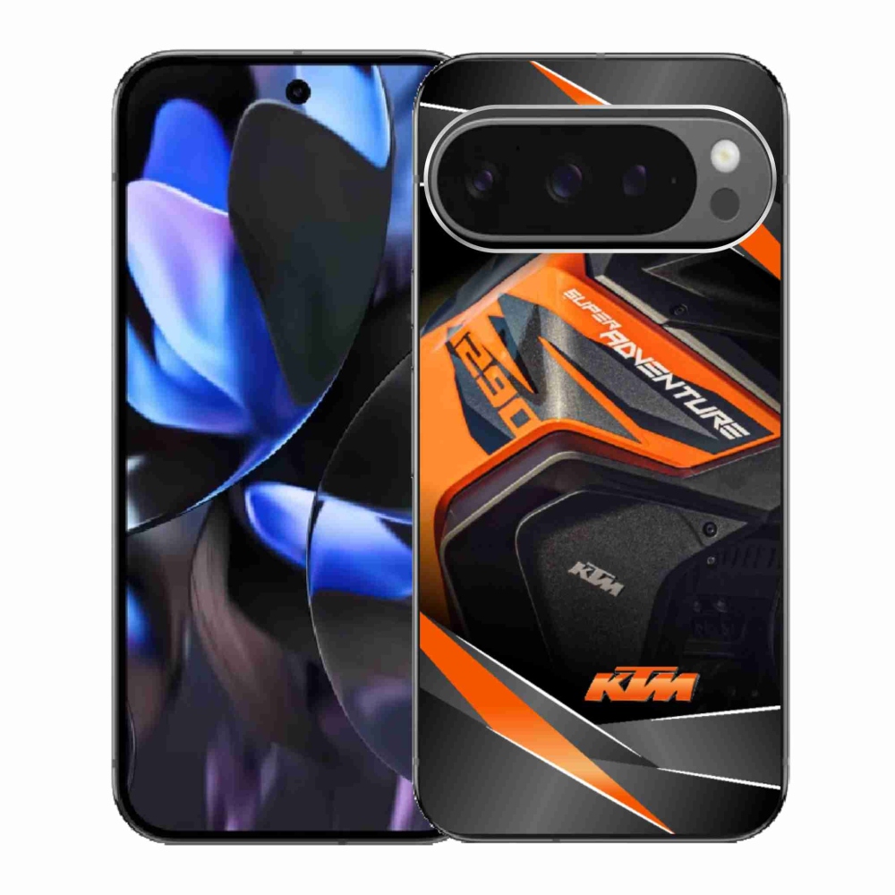 Gelový kryt mmCase na Google Pixel 9 Pro - motorka ktm