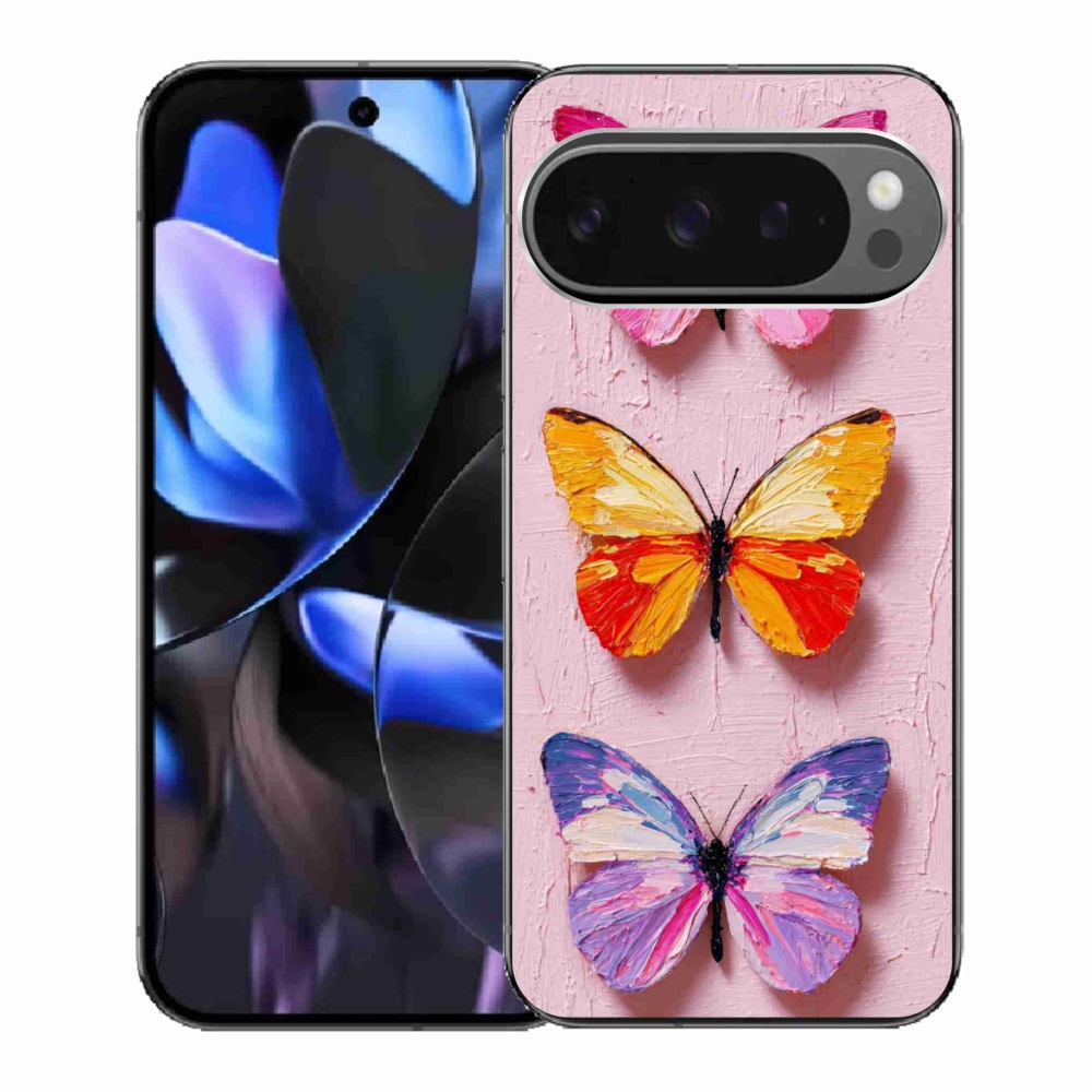 Gelový kryt mmCase na Google Pixel 9 Pro - motýlí trojice