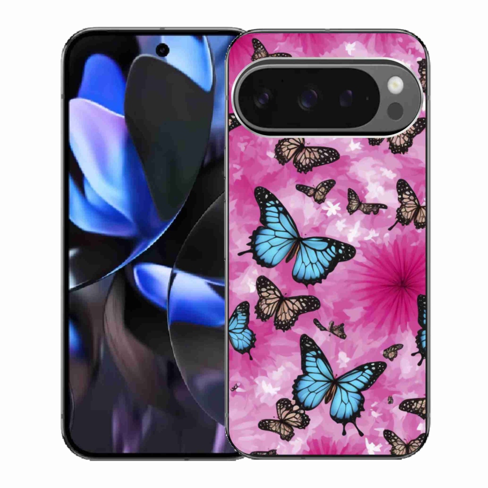 Gelový kryt mmCase na Google Pixel 9 Pro - motýlí zahrada