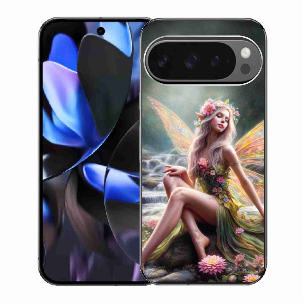 Gelový kryt mmCase na Google Pixel 9 Pro - motýlí žena 1