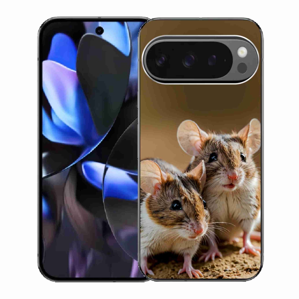 Gelový kryt mmCase na Google Pixel 9 Pro - myší duo