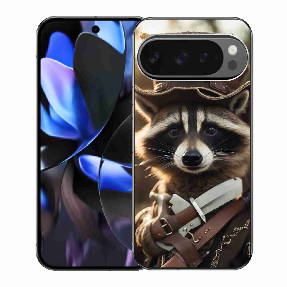 Gelový kryt mmCase na Google Pixel 9 Pro - mýval v uniformě
