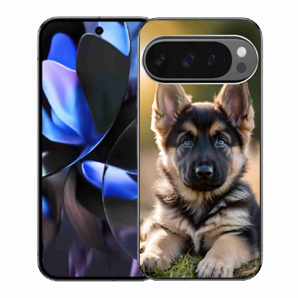 Gelový kryt mmCase na Google Pixel 9 Pro - německý ovčák v přírodě