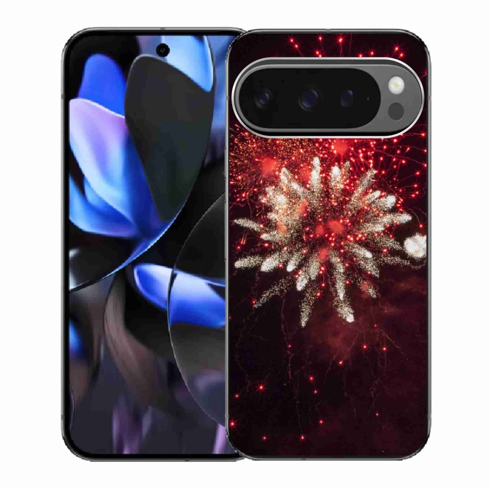 Gelový kryt mmCase na Google Pixel 9 Pro - ohňostroj