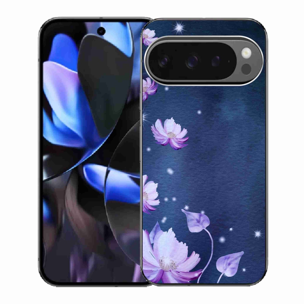 Gelový kryt mmCase na Google Pixel 9 Pro - padající květy