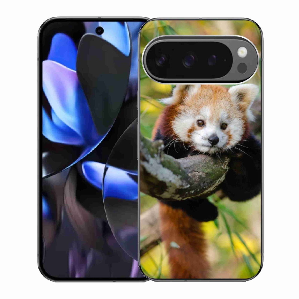 Gelový kryt mmCase na Google Pixel 9 Pro - panda červená