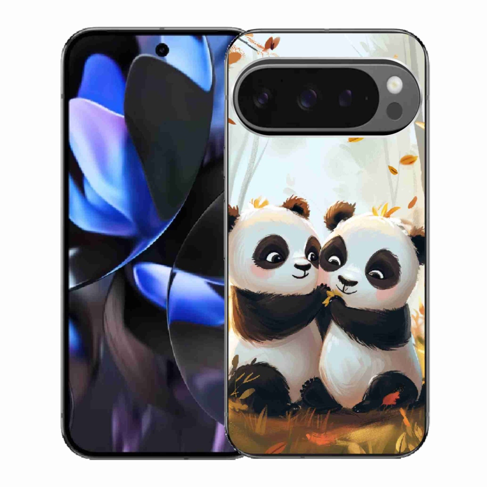 Gelový kryt mmCase na Google Pixel 9 Pro - pandy