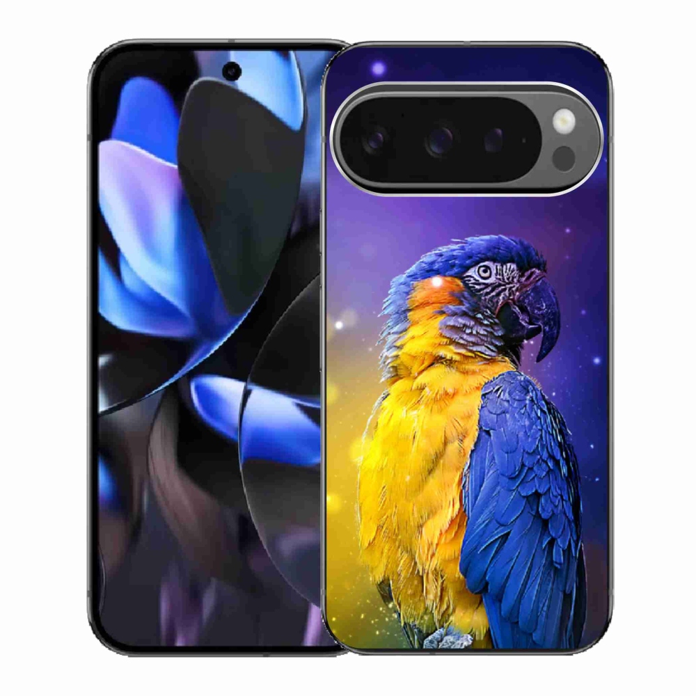 Gelový kryt mmCase na Google Pixel 9 Pro - papoušek ara 1