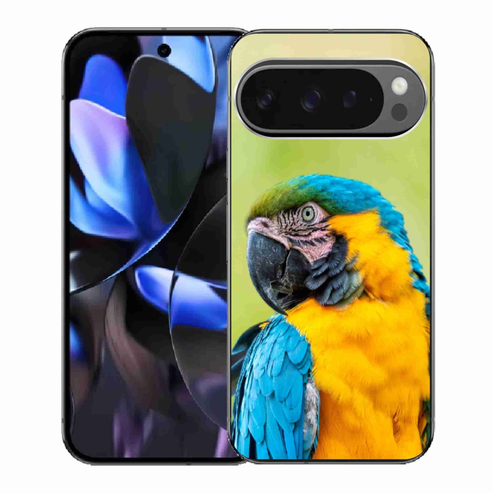 Gelový kryt mmCase na Google Pixel 9 Pro - papoušek ara 2