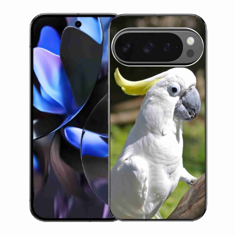 Gelový kryt mmCase na Google Pixel 9 Pro - papoušek kakadu 2