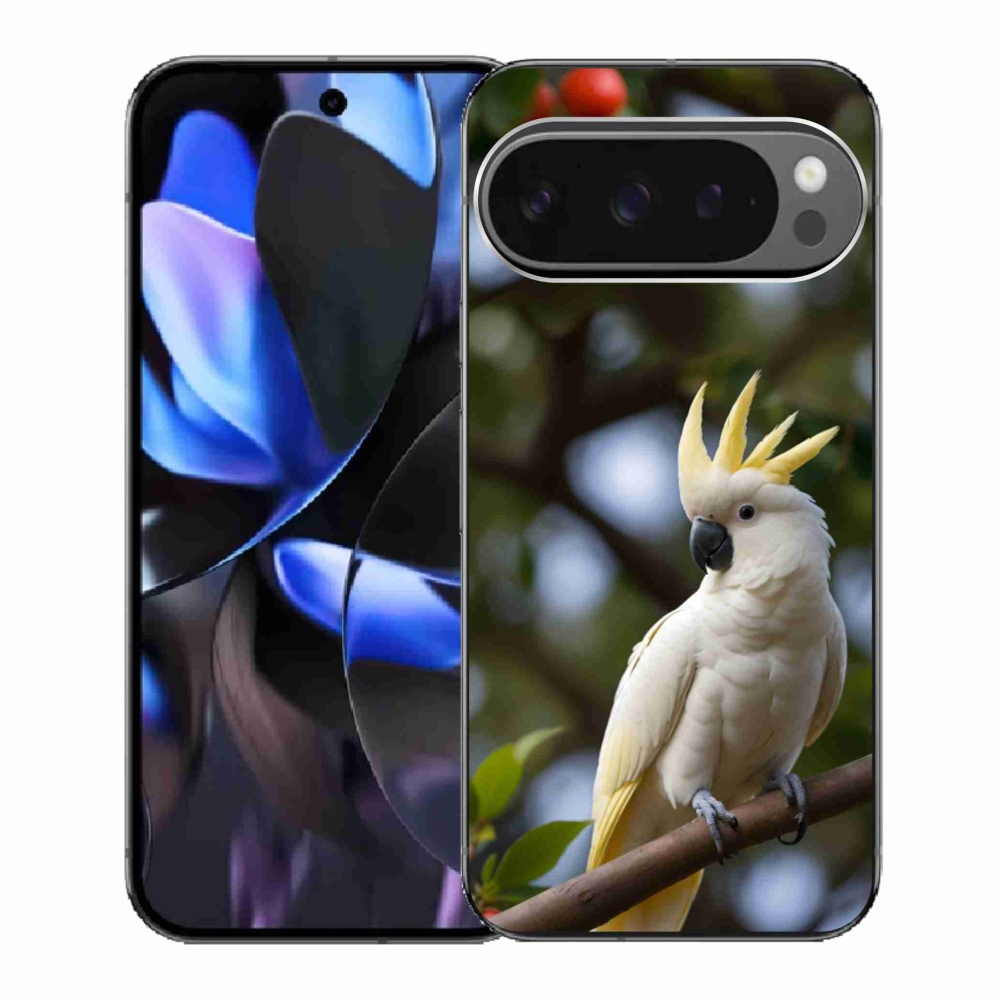 Gelový kryt mmCase na Google Pixel 9 Pro - papoušek kakadu 3