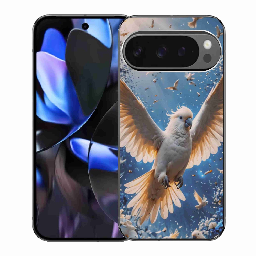 Gelový kryt mmCase na Google Pixel 9 Pro - papoušek kakadu