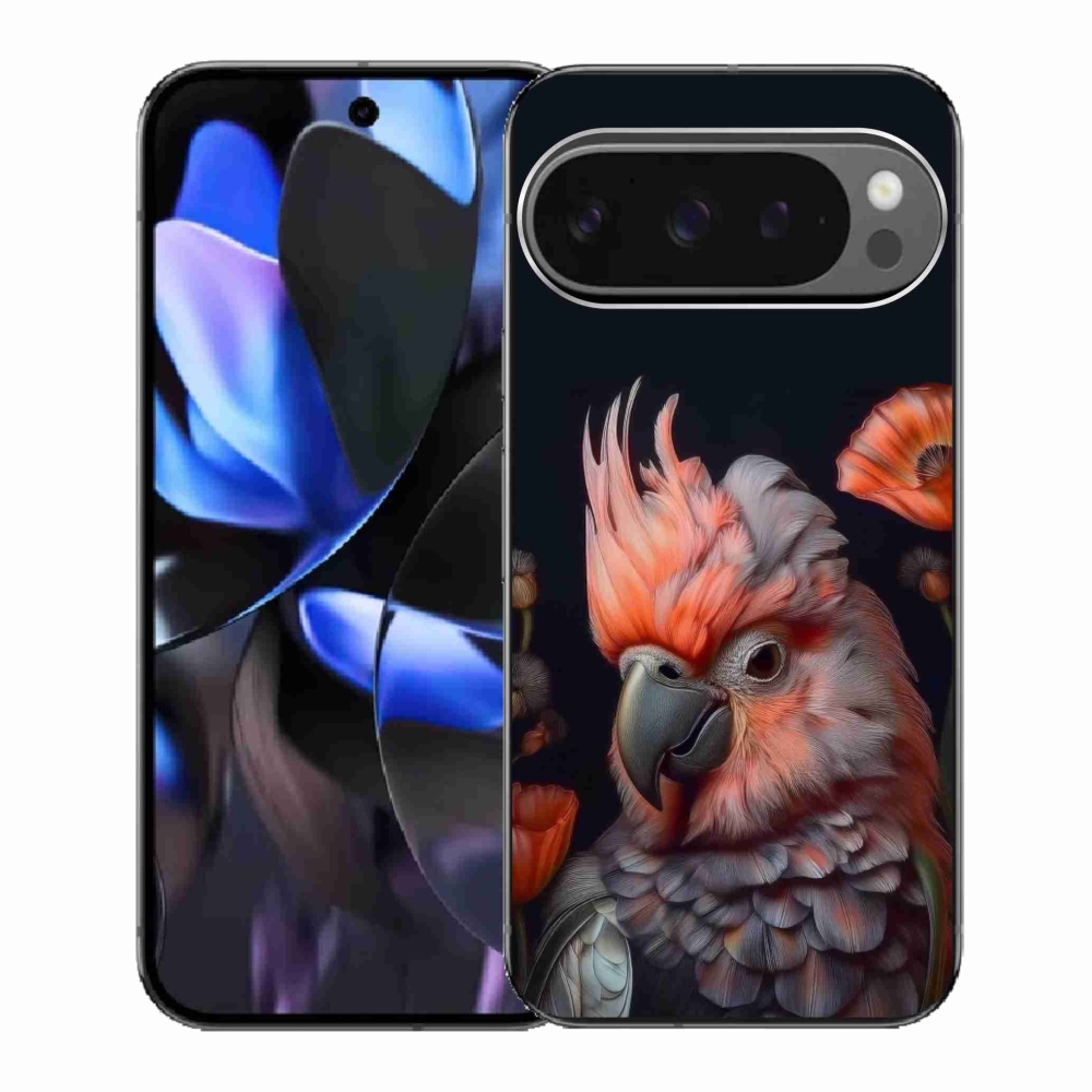 Gelový kryt mmCase na Google Pixel 9 Pro - papoušek kakadu v barvách