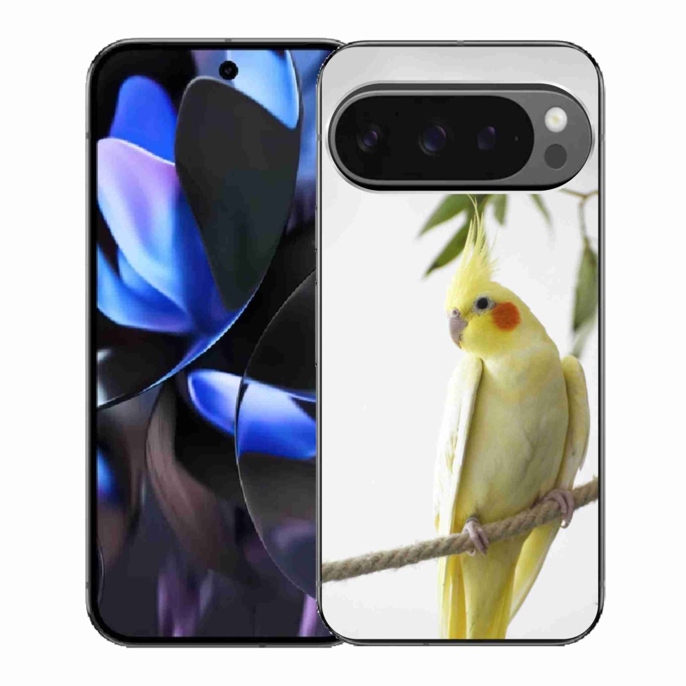 Gelový kryt mmCase na Google Pixel 9 Pro - papoušek korela chocholatá