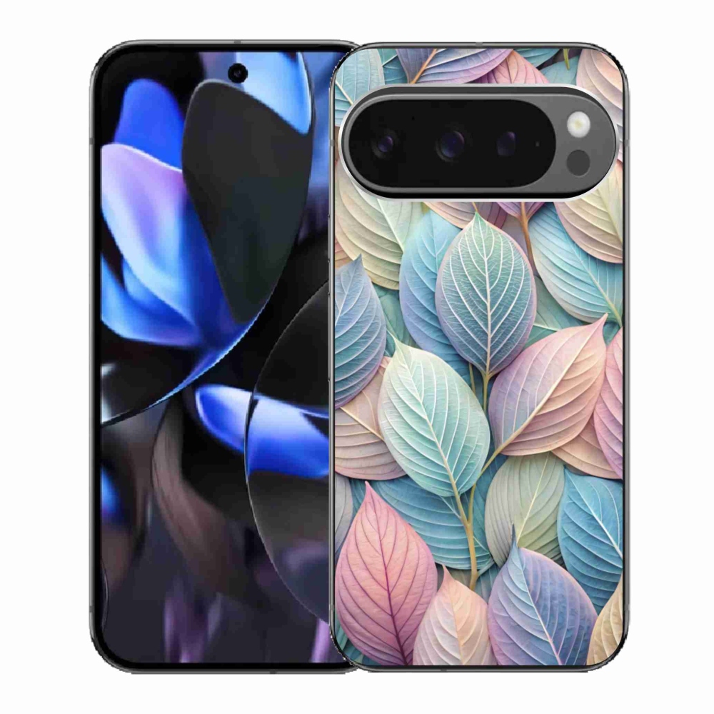 Gelový kryt mmCase na Google Pixel 9 Pro - pastelové listy