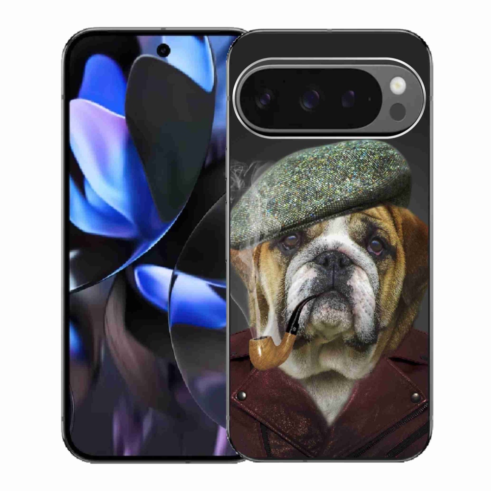 Gelový kryt mmCase na Google Pixel 9 Pro - pes s fajfkou