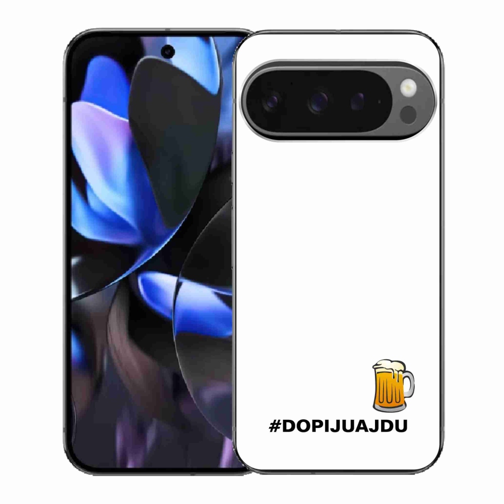 Gelový kryt mmCase na Google Pixel 9 Pro - pivní motiv 1 bílé pozadí