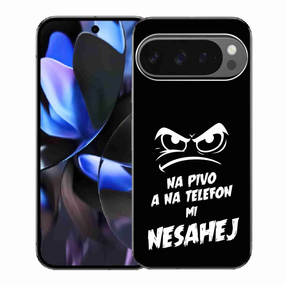 Gelový kryt mmCase na Google Pixel 9 Pro - pivní motiv 2 černé pozadí