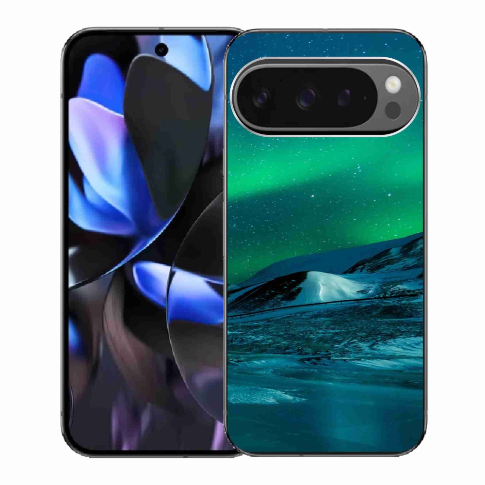 Gelový kryt mmCase na Google Pixel 9 Pro - polární záře