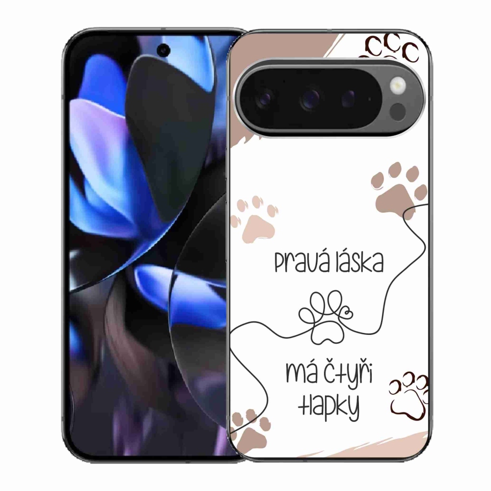 Gelový kryt mmCase na Google Pixel 9 Pro - psí motiv 1 bílé pozadí