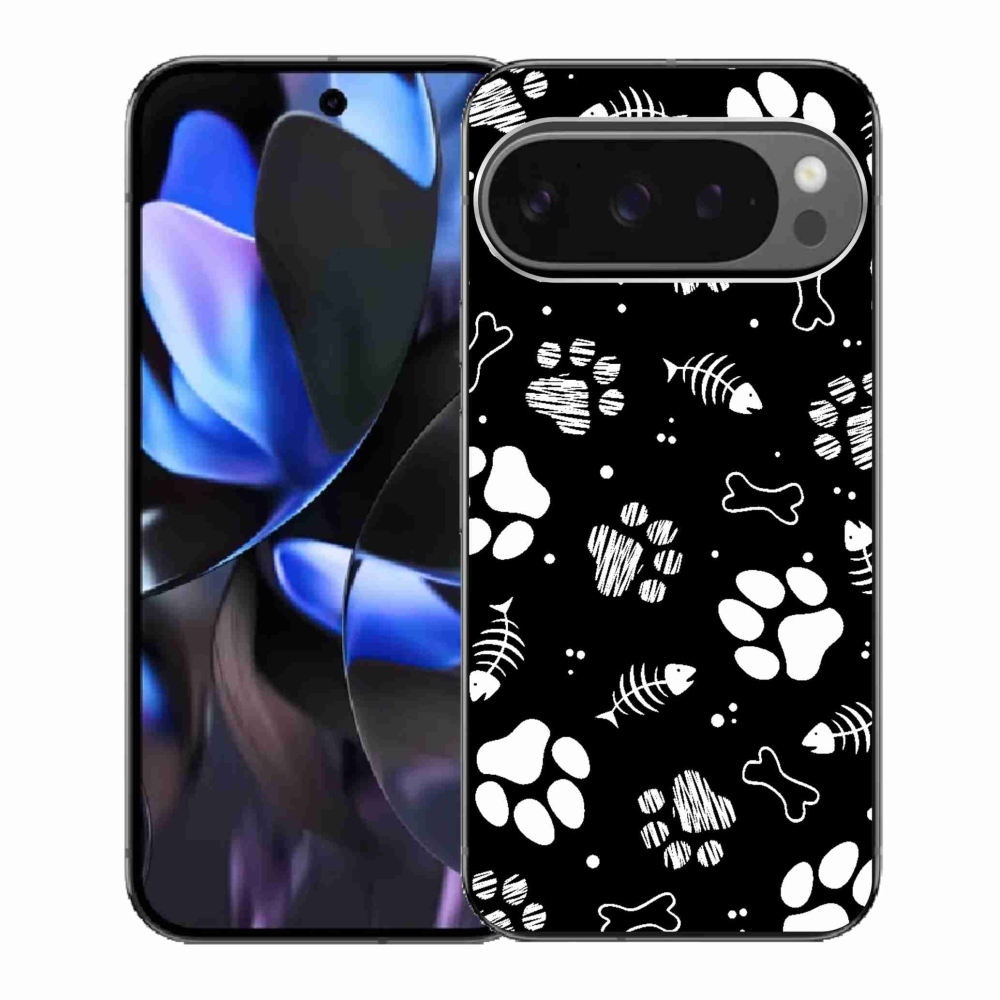 Gelový kryt mmCase na Google Pixel 9 Pro - psí tlapky