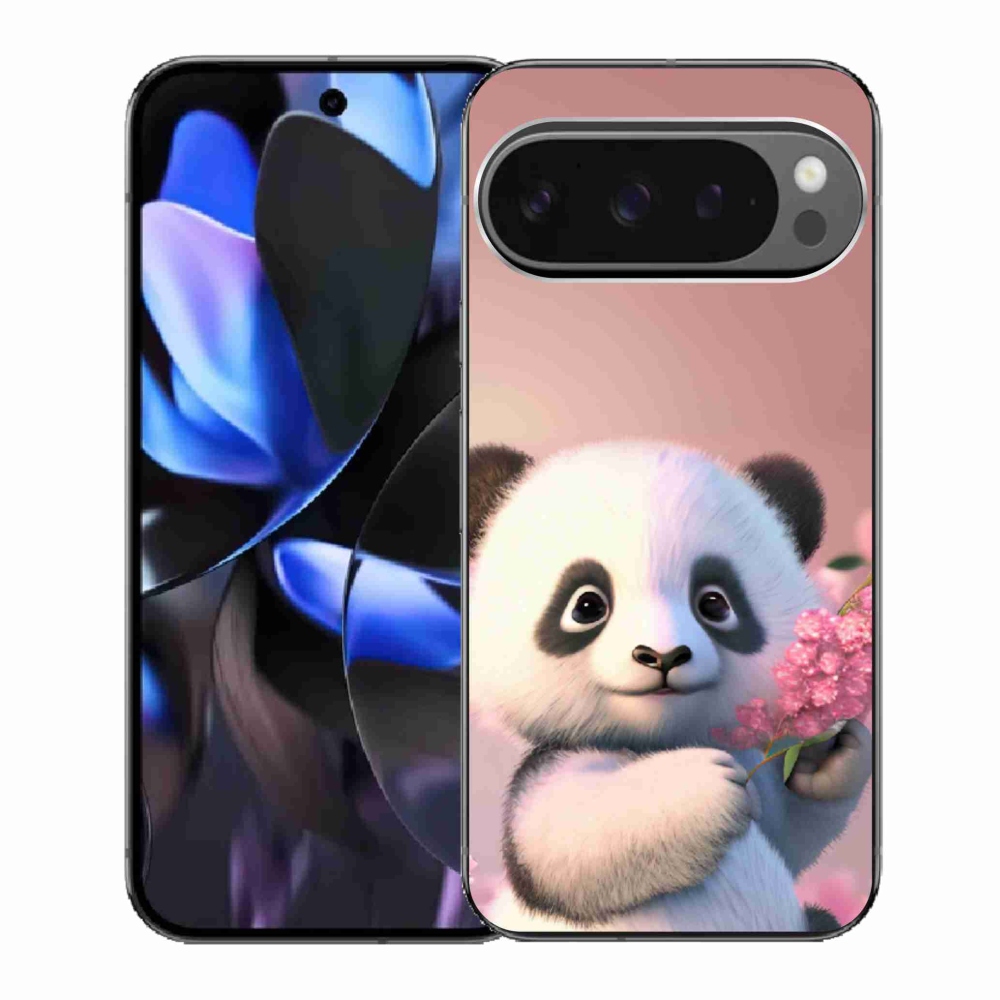 Gelový kryt mmCase na Google Pixel 9 Pro - roztomilá panda