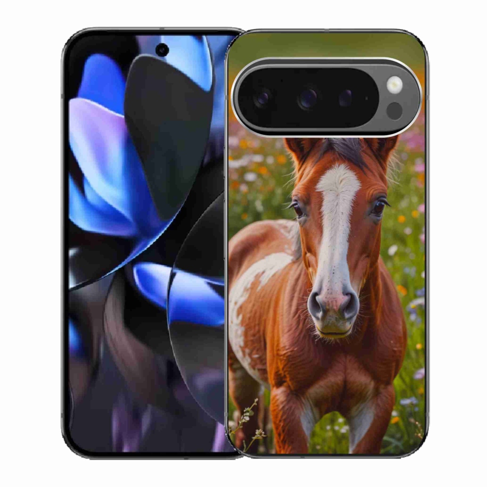 Gelový kryt mmCase na Google Pixel 9 Pro - roztomilé hříbě