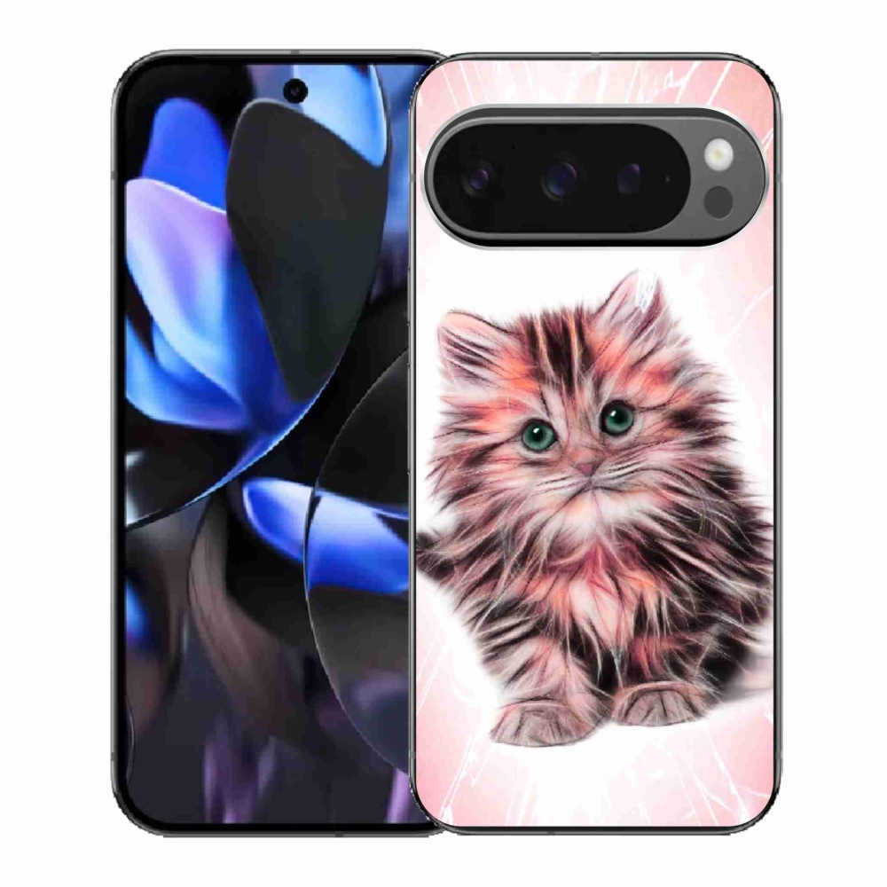 Gelový kryt mmCase na Google Pixel 9 Pro - roztomilé kotě