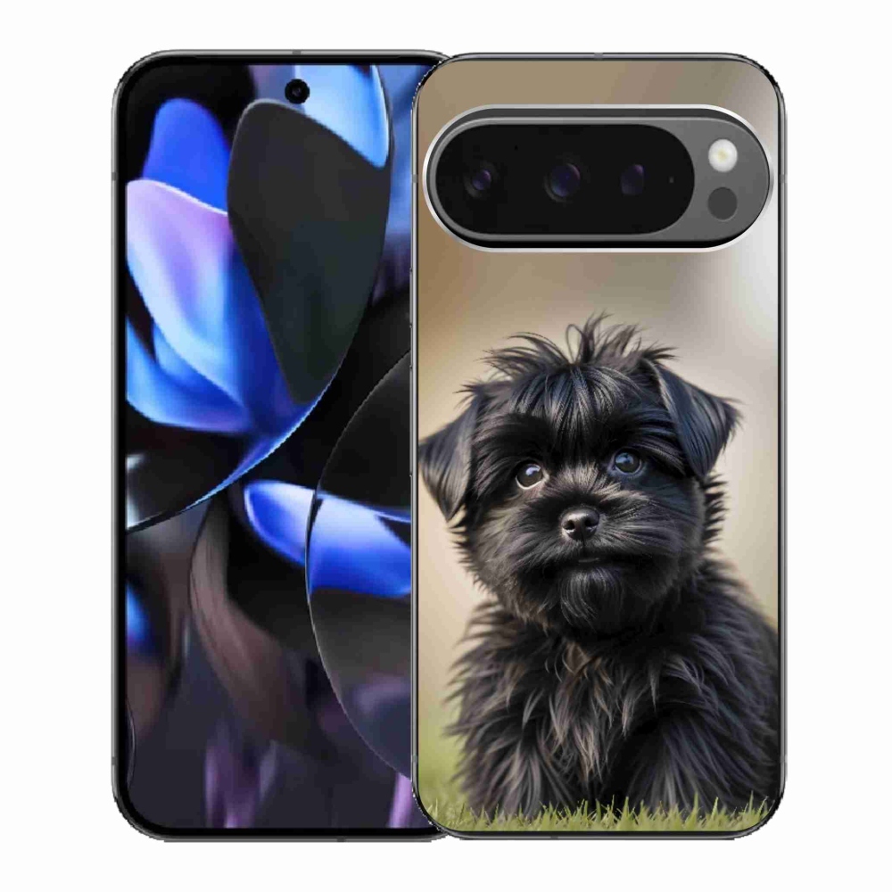 Gelový kryt mmCase na Google Pixel 9 Pro - roztomilý černý pejsek