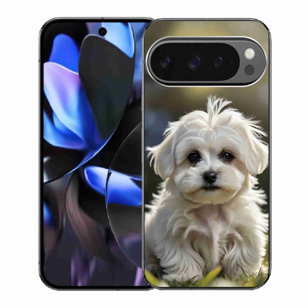 Gelový kryt mmCase na Google Pixel 9 Pro - roztomilý maltézský psík