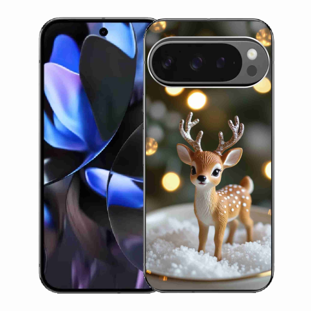 Gelový kryt mmCase na Google Pixel 9 Pro - roztomilý vánoční jelen