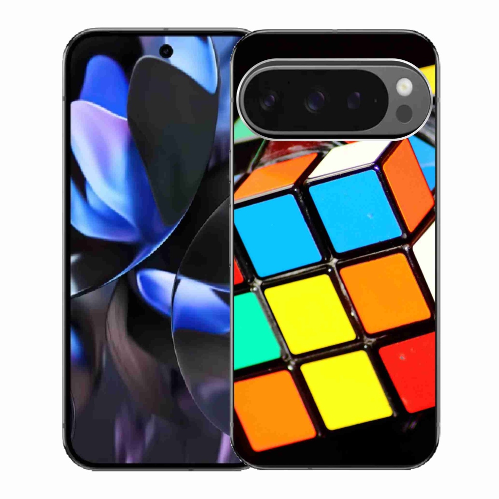 Gelový kryt mmCase na Google Pixel 9 Pro - rubikova kostka