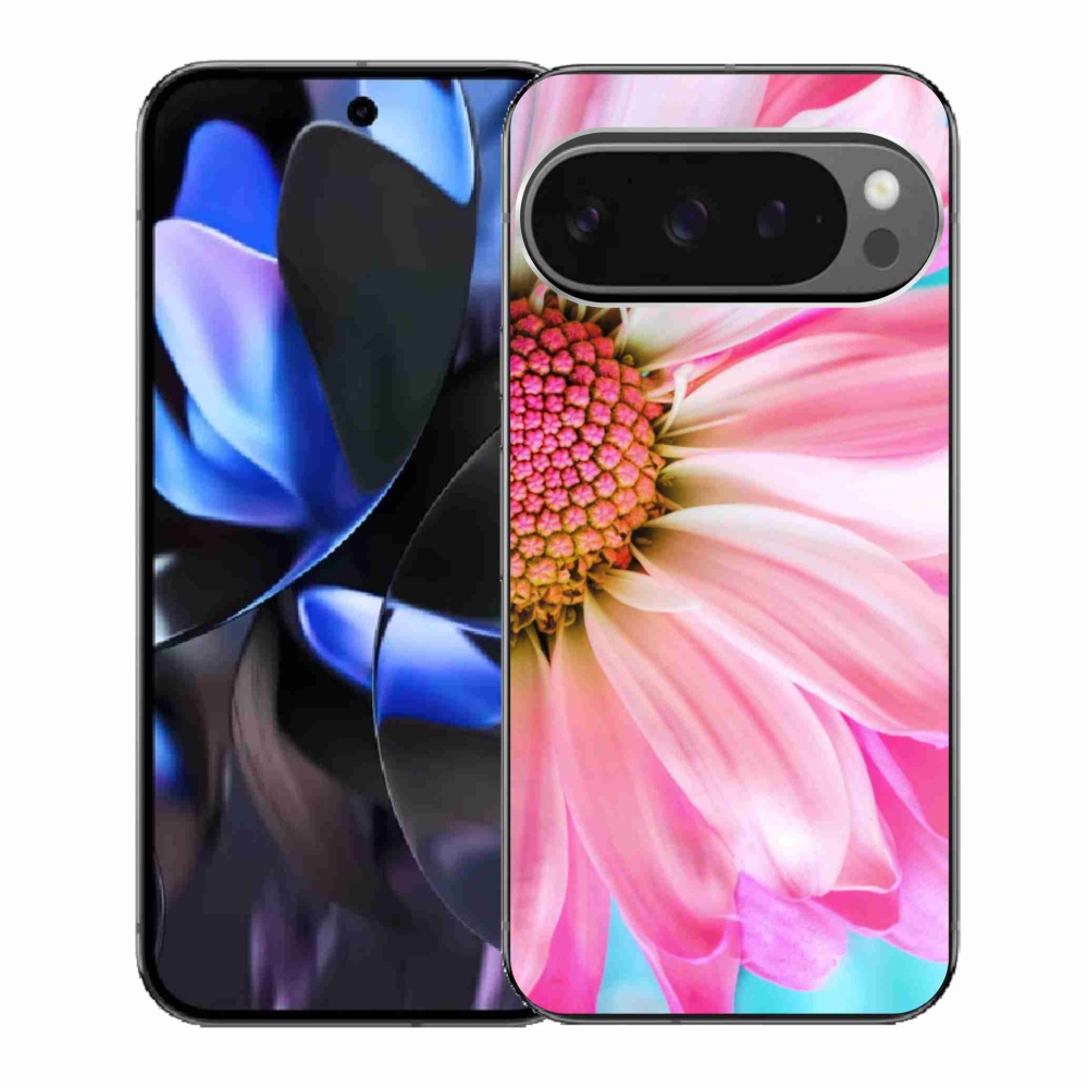 Gelový kryt mmCase na Google Pixel 9 Pro - růžová květina